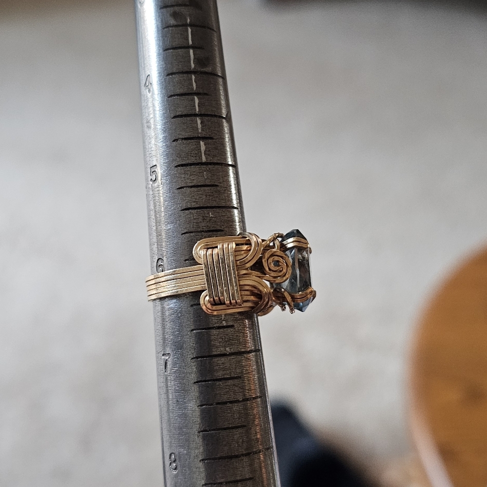 Handcrafted Ring Blue - image 2